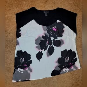 LANE BRYANT FLORAL CAP SLEEVE TOP - SIZE 18/20